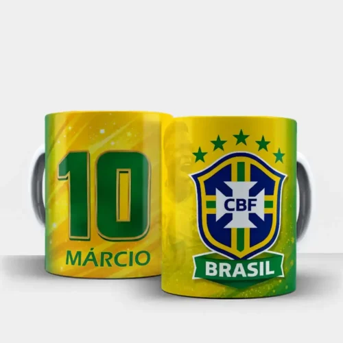 arte para caneca copa do mundo