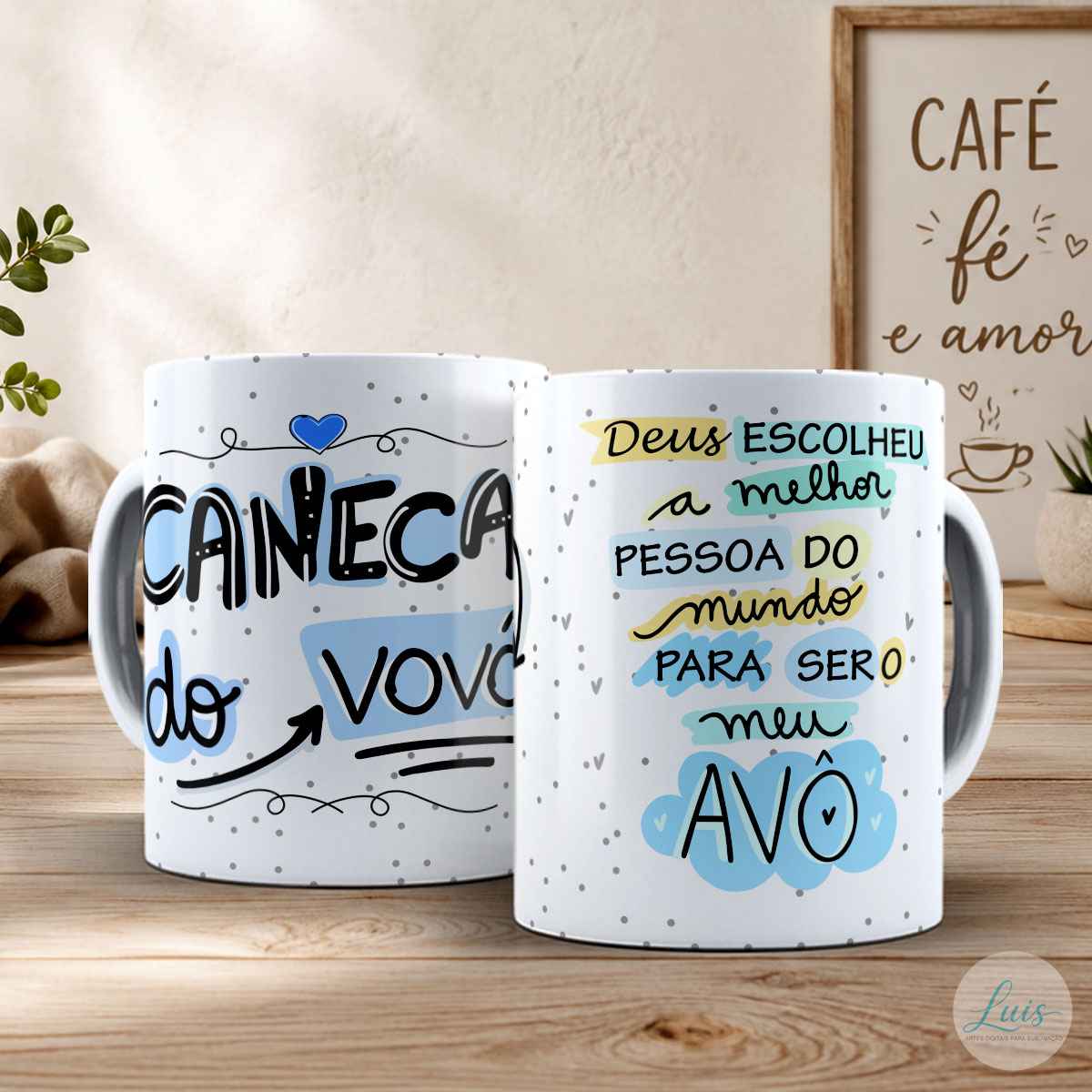 Arte Para Caneca Vovô e Vovó – Arquivo Digital Sublimação - Imagem 2