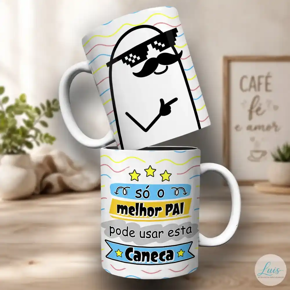 Arte Para Caneca Dia dos Pais Flork – Arquivo Digital Sublimação - Imagem 2