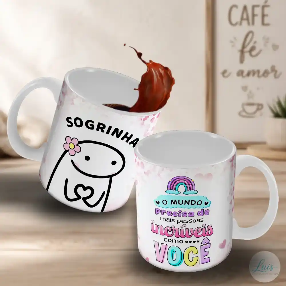 Arte Para Caneca Flork Sogrinha – Arquivo Digital Sublimação - Imagem 3
