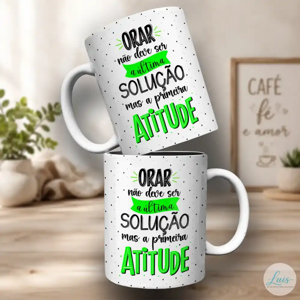 Arte para Caneca Frases Bíblicas – Arquivo Digital Sublimação - Imagem 2