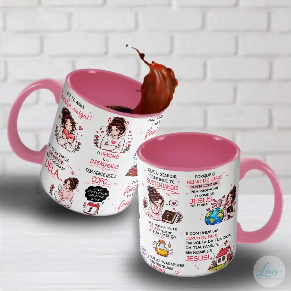 - Arte para caneca eu te amo minha amiga 2 tipos de gente com mensagens de carinho e fé, ilustrações fofas e divertidas de amizade com uma pessoa doce e antipática, calendário, jarro de óleo, camisa e casa protegida