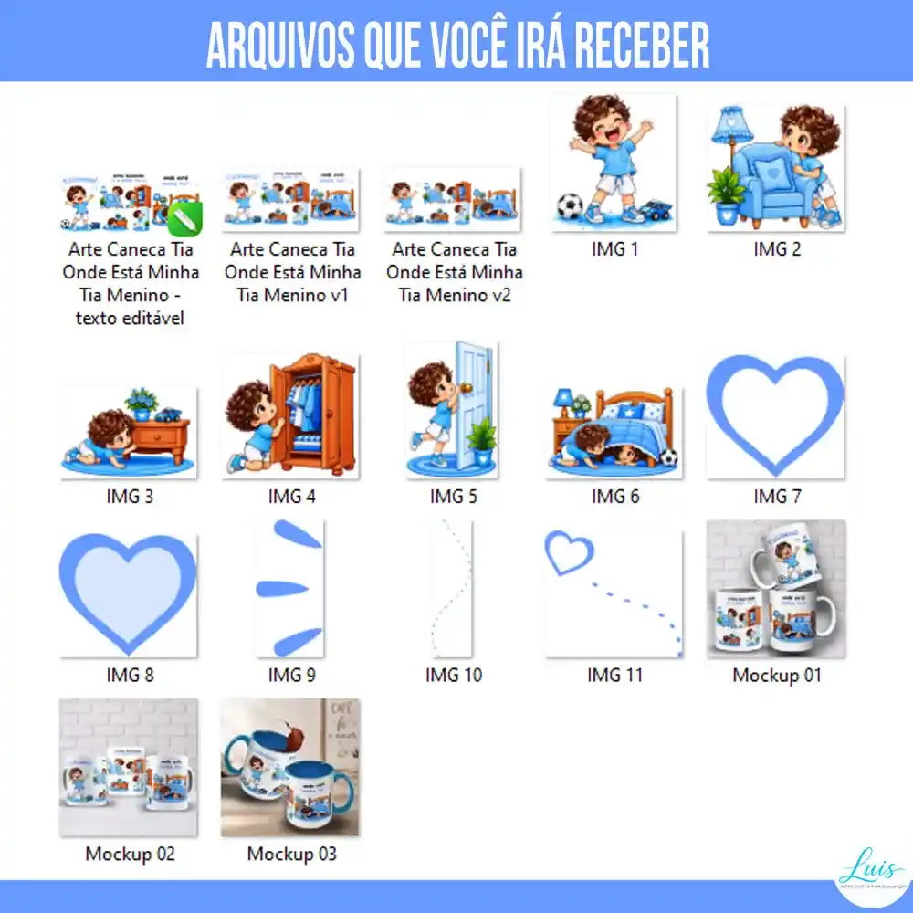arquivos da arte para caneca tia onde está minha tia 2 artes menino tons de azul