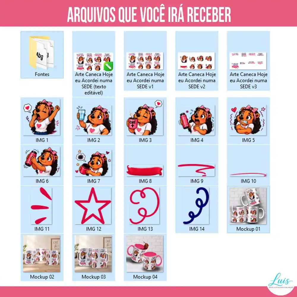 Arte para Caneca Hoje Eu Acordei Numa Sede e Não Uma Sede Qualquer – Arquivo Digital Sublimação - Imagem 5