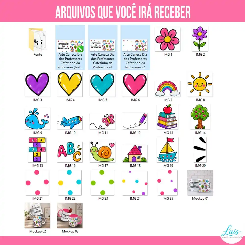 Arte para Caneca Dia dos Professores Cafezinho da Professora – Arquivo Digital Sublimação - Imagem 4